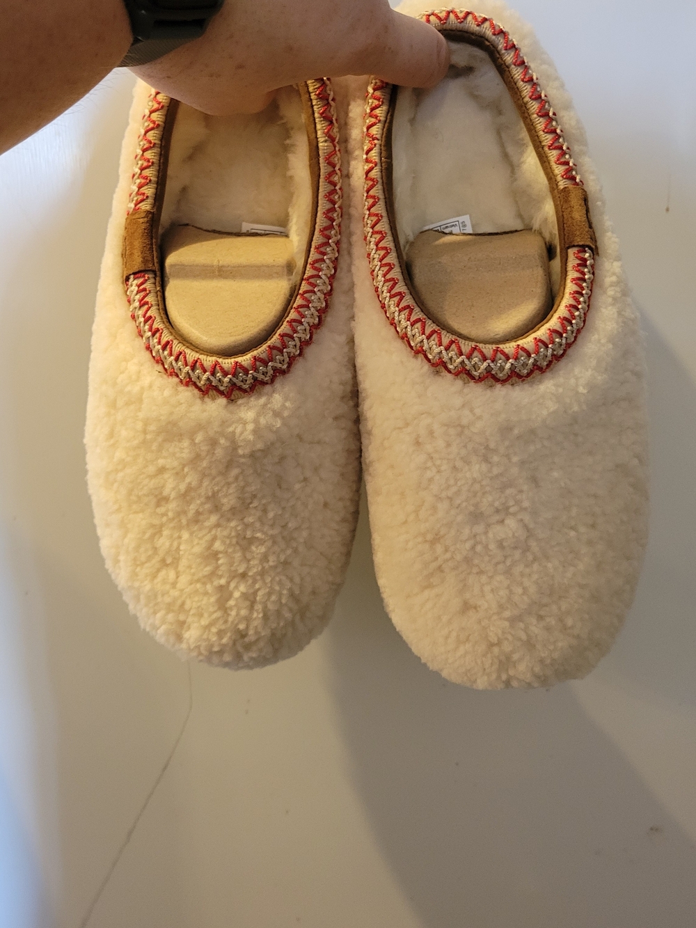 UGG Tasman Maxi Curly Slippers - Natural Women Size 8 NWT